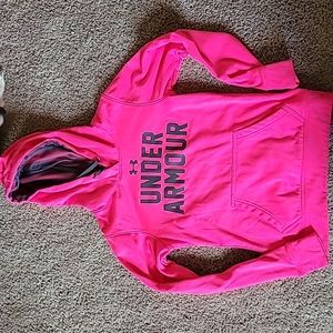 Under Armour Women XS hoodie hot pink EUC